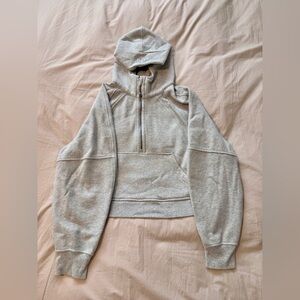 Lululemon Scuba Oversized Half-Zip Hoodie in Heather Grey (M/L)